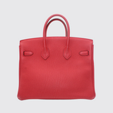 Preloved Birkin 25 in Rouge Vif