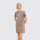 Embroidered Pocket Dress