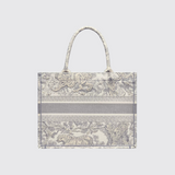 Dior Book Tote Medium Bag in Ecrue et Grise