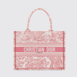 Dior Book Tote Medium Bag in Rose Achillée