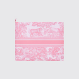 Dioriviera Zipped Pouch in Blanc et Rose