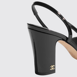 Logo Hardware Slingback Pumps