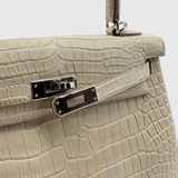 Pre-owned Hermès Kelly 25 in Beton, image 10