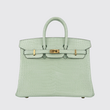 Birkin 25 in Vert Deau