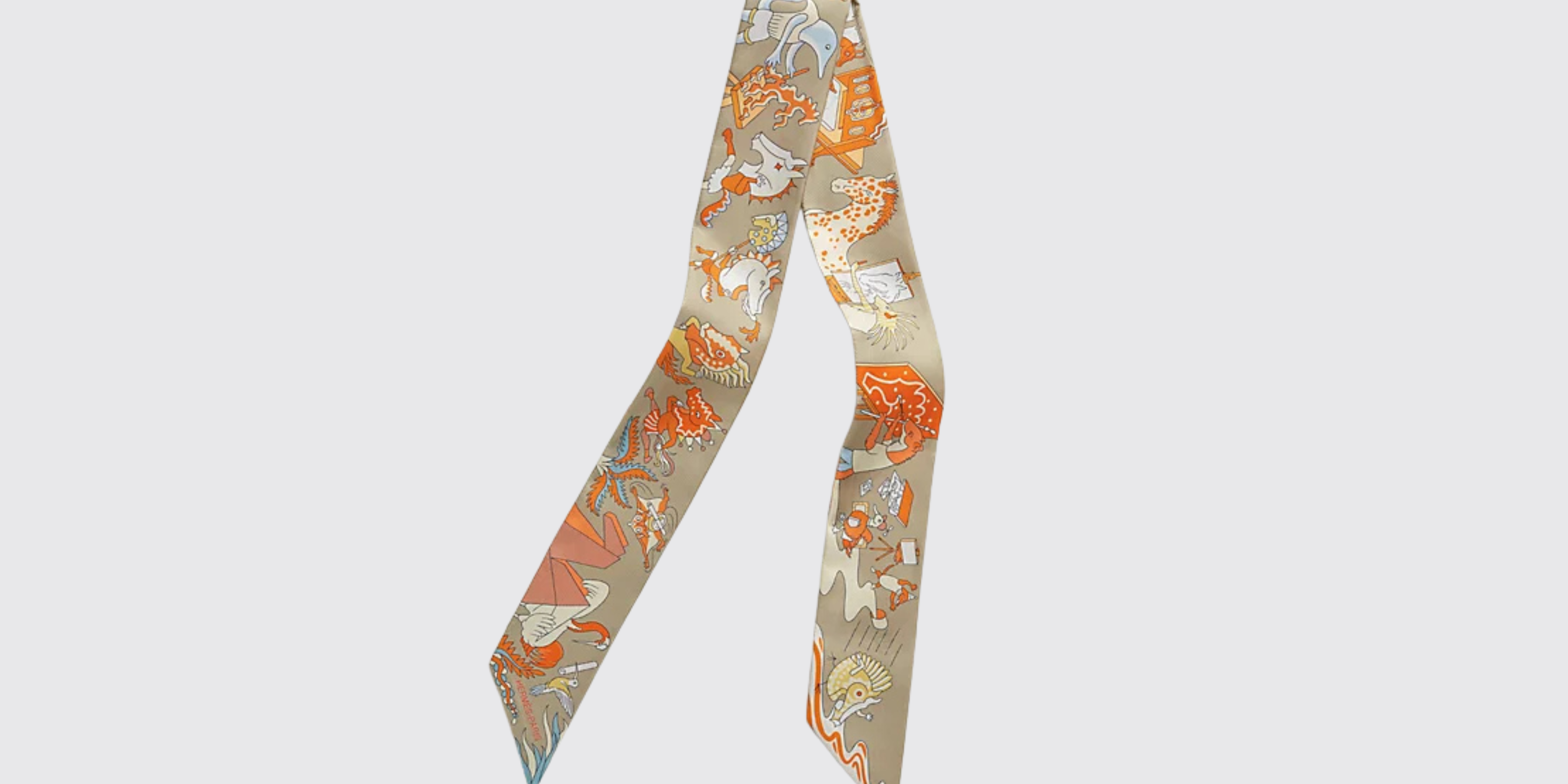 Hermès Academia Hippica Silk Twilly, image 1