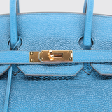 Preloved Birkin 35 in Blue Lzmir