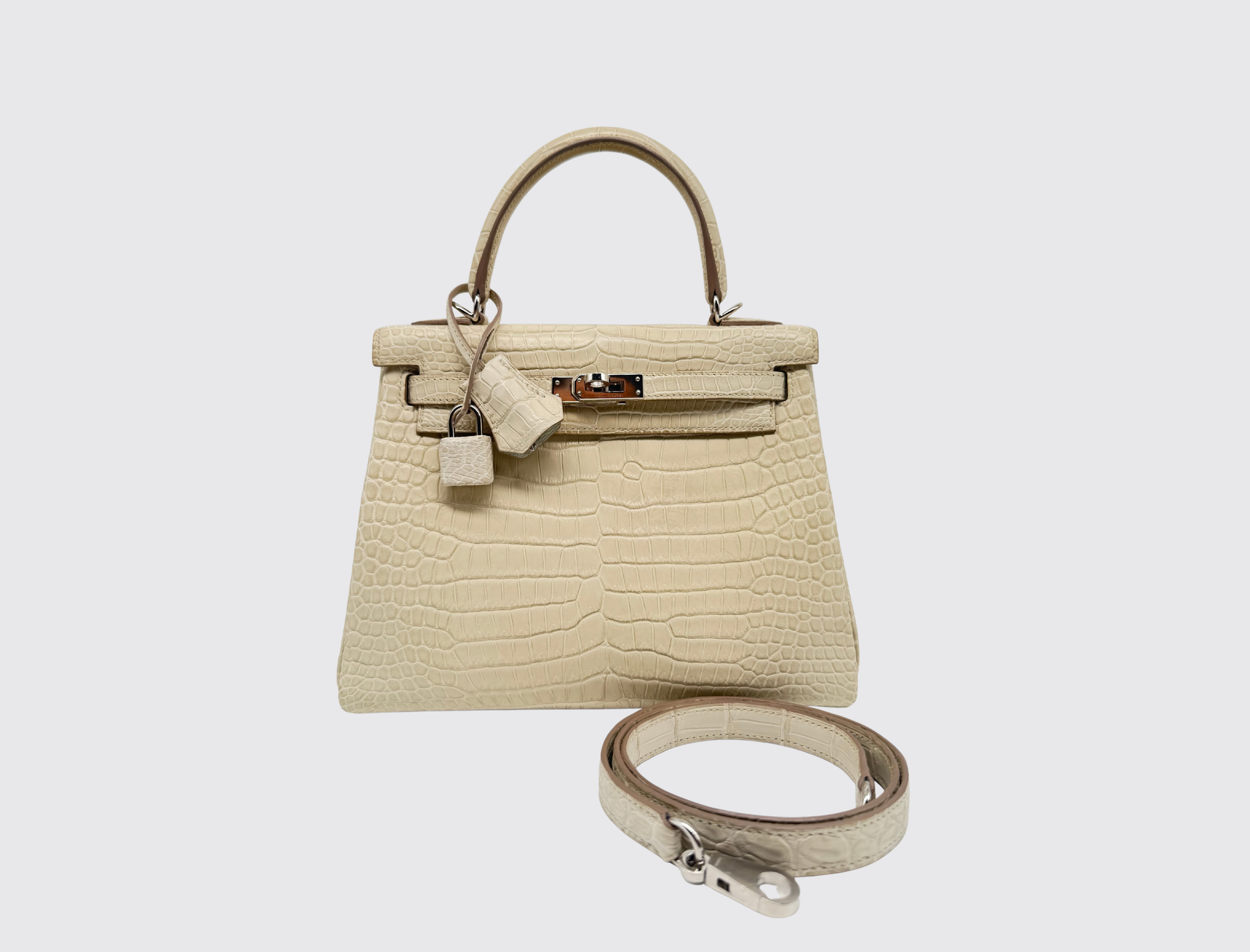 Pre-owned Hermès Kelly 25 in Beton, image 13