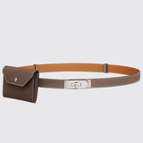 Kelly Pocket 18 Belt in Etoupe PHW
