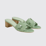 Oasis Sandals in Vert Jade