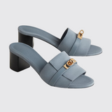 Gigi 50 Sandals in Bleu Grignon