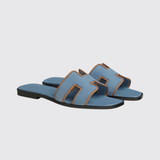 Oran Sandals in Bleu Jean / Naturel