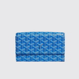 Varenne Continental Wallet in Sky Blue