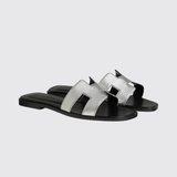 Oran Sandals in Gris Argenté