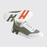 Men's Bouncing Sneakers in Étoupe/Blanc