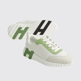 Bouncing Sneakers in Blanc / Vert De Mer