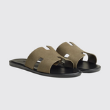 Izmir Sandals in Vert Toundra
