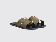Hermès Izmir Sandals in Vert Toundra, image 1