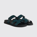 Chypre Sandals in Vert Mousse