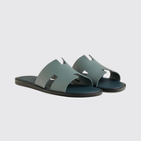 Izmir Sandals in Bleu Tonnerre / Bleu Céleste