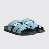 Chypre Sandals in Bleu Cameo