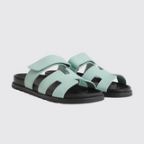Chypre Sandals in Bleu Cristaux