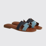 Oran Sandals in Bleu Brut / Bleu Clair