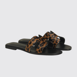 Oran Sandals in Gold/Noir