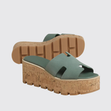 Eze 30 Sandals in Vert Cèdre