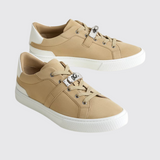 Day Sneakers in Beige Lin / Blanc