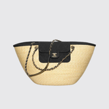Large Braided Straw Bag