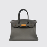 Birkin 30 in Gris Etain