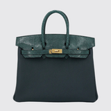 Birkin 25 in Vert Rousseau & Vert Cypress