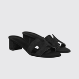 Oasis Sandals in Noir