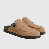Go Mules in Beige Camel