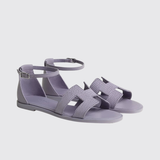 Santorini Sandals in Violet Glycine