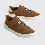 Day Sneakers in Brun Fumé / Blanc