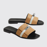 Giulia Sandals in Beige Natura/Blanc