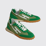 Jet Sneakers in Vert Jungle / Blanc