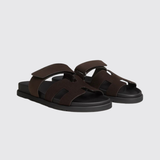 Chypre Sandals in Marron Ebene