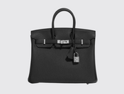 Hermès Birkin 25 Noir Togo, Palladium Hardware, image 1