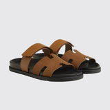 Chypre Sandals in Brun Fumé/Miel