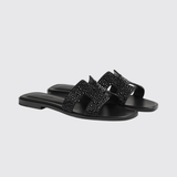 Oran Sandals in Noir