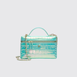Slim Iridescent Crocodile Vanity