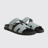 Chypre Sandals in Gris Nuage