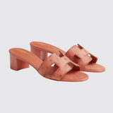 Oasis Sandals in Orange Nacarat