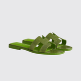 Oran Sandals in Vert Absinthe