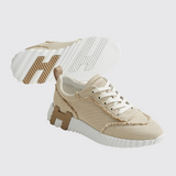 Bouncing Sneakers in Beige Glaise
