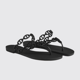 Island Sandals in Noir