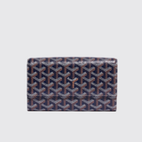 Varenne Continental Wallet in Navy Blue