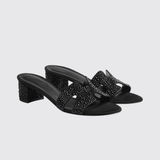 Oasis Sandals in Noir